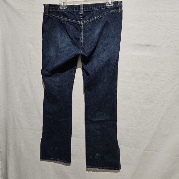 Vintage Y2K Abercrombie and Fitch Lace-Up Boot Cut Jeans Sz 10. - Picture 2 of 8